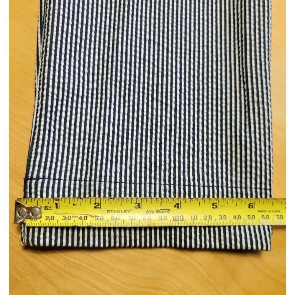Rhone Seersucker Stretch Resort Pants Fits Mens 28×33 Blue White Striped Golf